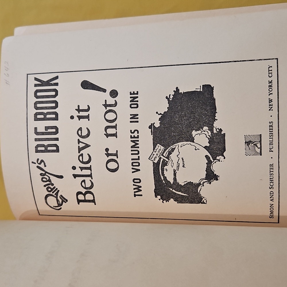Ripleys Big Book Believe It Or Not! ▪︎ Signed By Robert L. Ripley ▪︎ 1941 📚